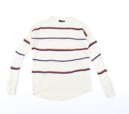 Womens UK Size S New Look Ivory Pullover Jumper