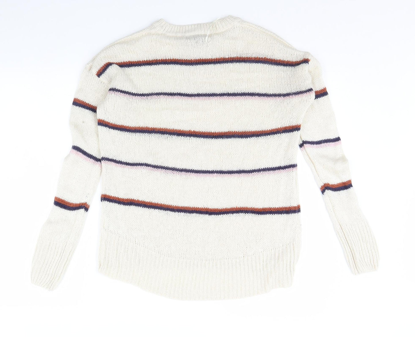 Womens UK Size S New Look Ivory Pullover Jumper