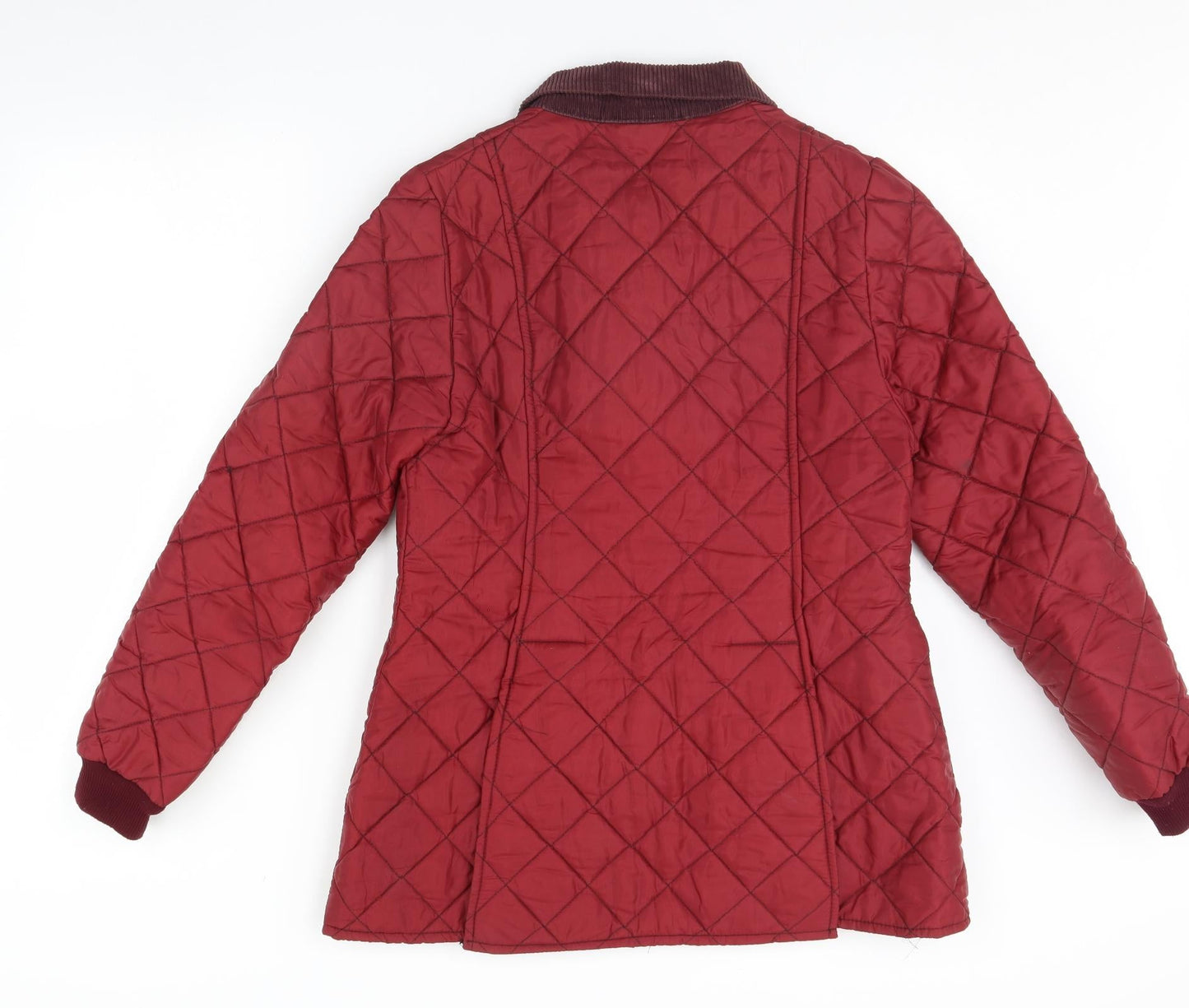 Womens UK Size 10 Preworn Red Rain Coat