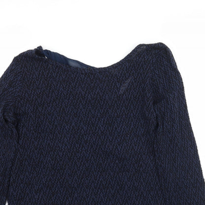 Womens UK Size L Green Envelope Blue Pullover Jumper