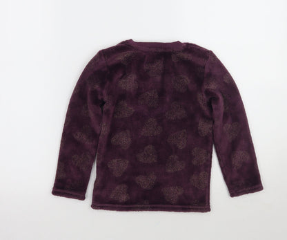 Primark Girls Purple   Pullover Jumper Size 5-6 Years
