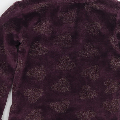 Primark Girls Purple   Pullover Jumper Size 5-6 Years