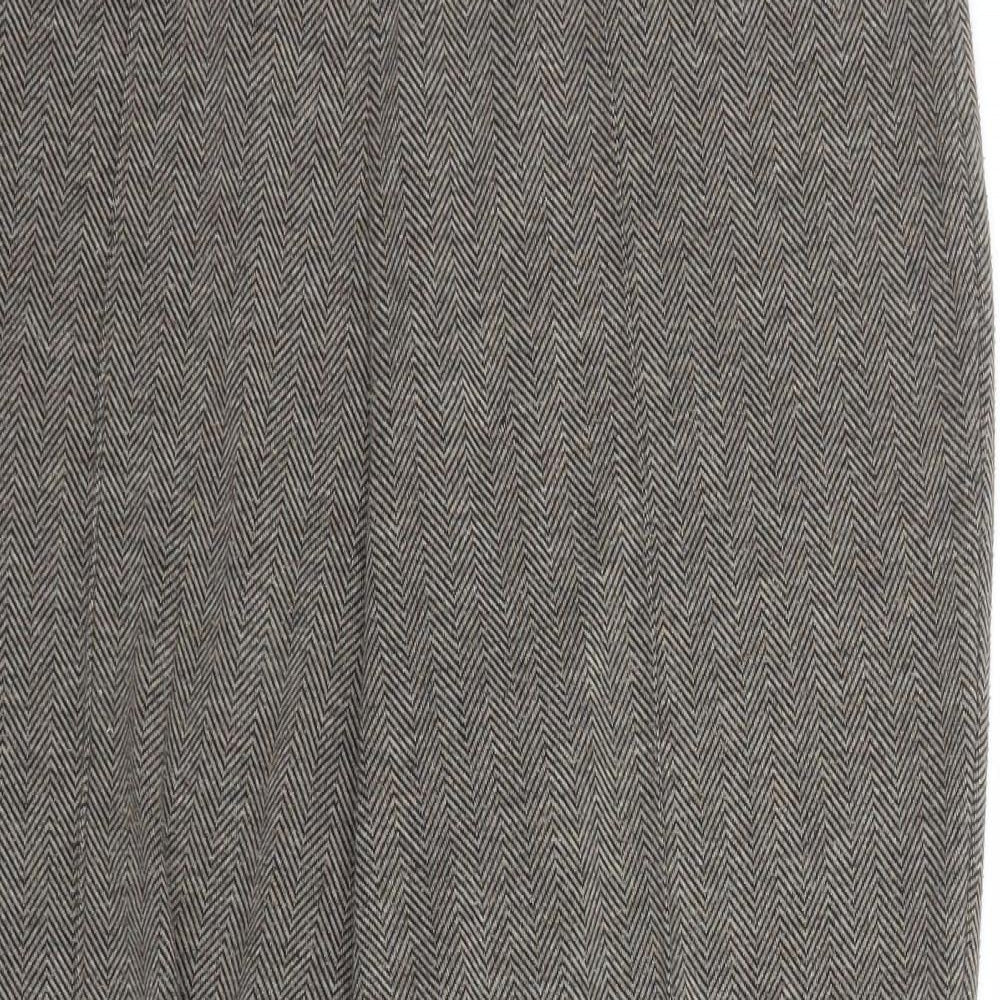 BM Womens Brown Geometric  Trousers  Size 16 L28 in