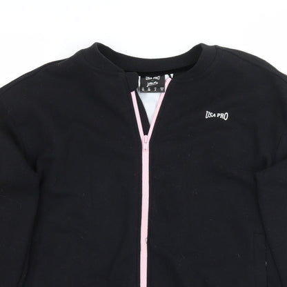 Womens UK Size 10 USA Pro Black Jacket