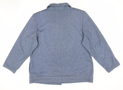 Finn Karelia Womens Blue   Jacket    - Denim Look Shirt Style Jacket