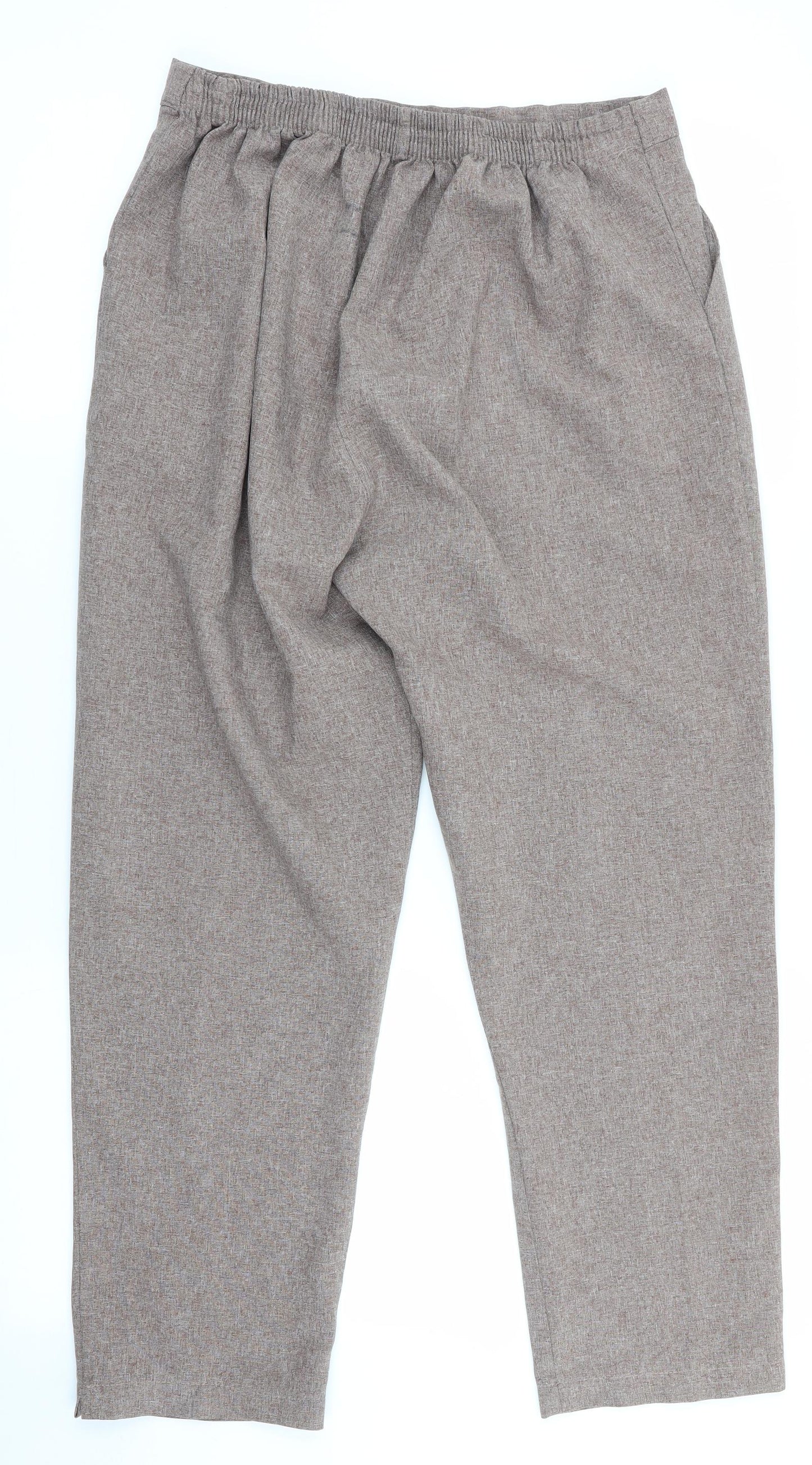Womens UK Size 12 Preworn Regular Fit  Brown Trousers