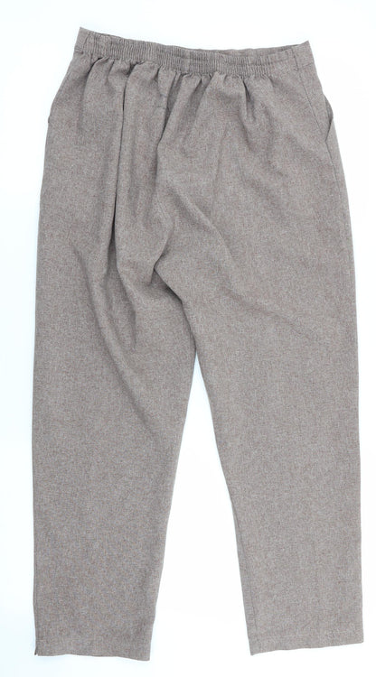Womens UK Size 12 Preworn Regular Fit  Brown Trousers