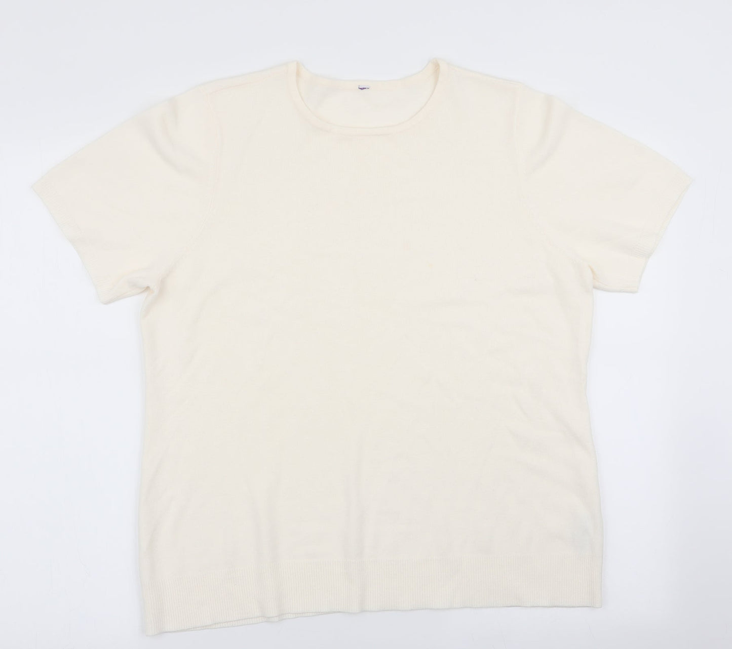 Womens UK Size 18 BHS Ivory Pullover Jumper
