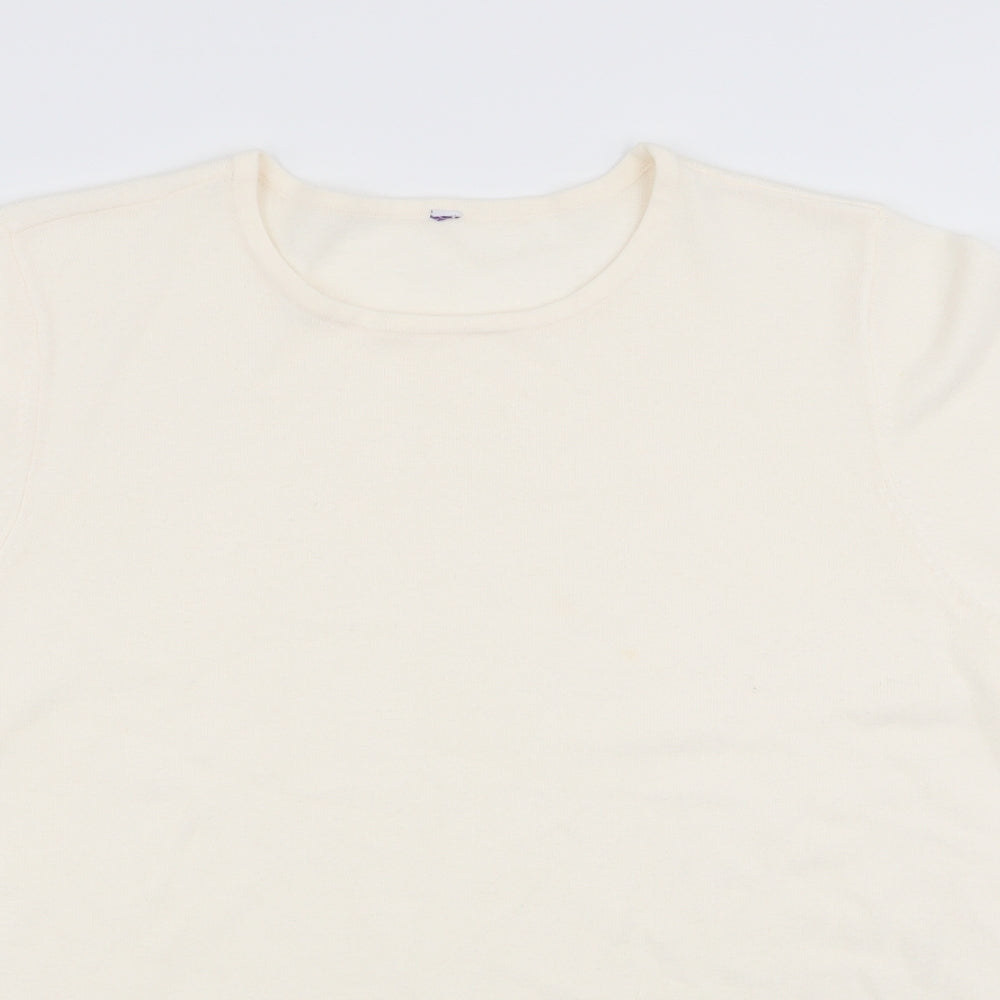 Womens UK Size 18 BHS Ivory Pullover Jumper