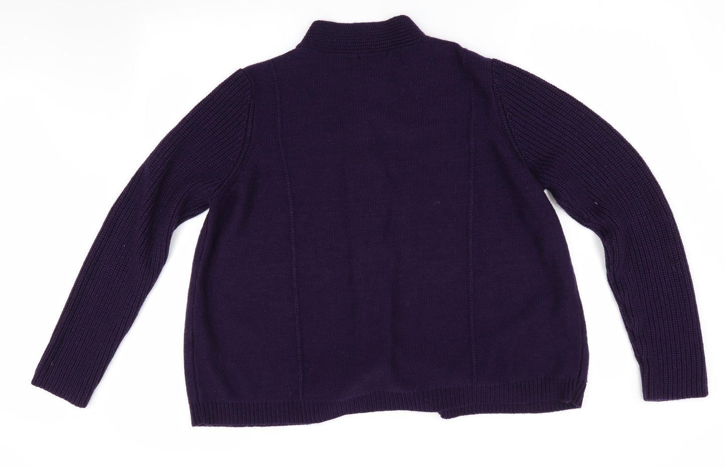 Womens UK Size L BM Purple Cardigan Jumper