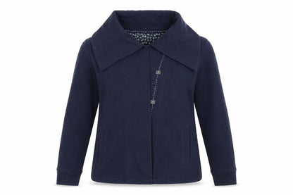 Per Una Womens Blue   Jacket  Size M  - Large Collar