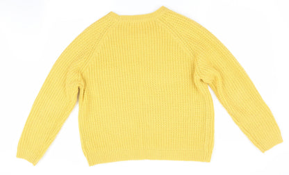 Womens UK Size  Marks and Spencer Yellow Pullover Jumper