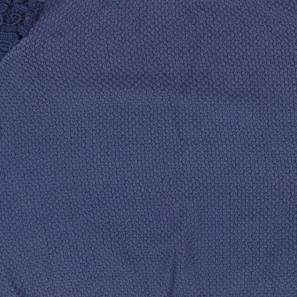 TU Womens Blue   Pullover Jumper Size 12  - Lace sleeves