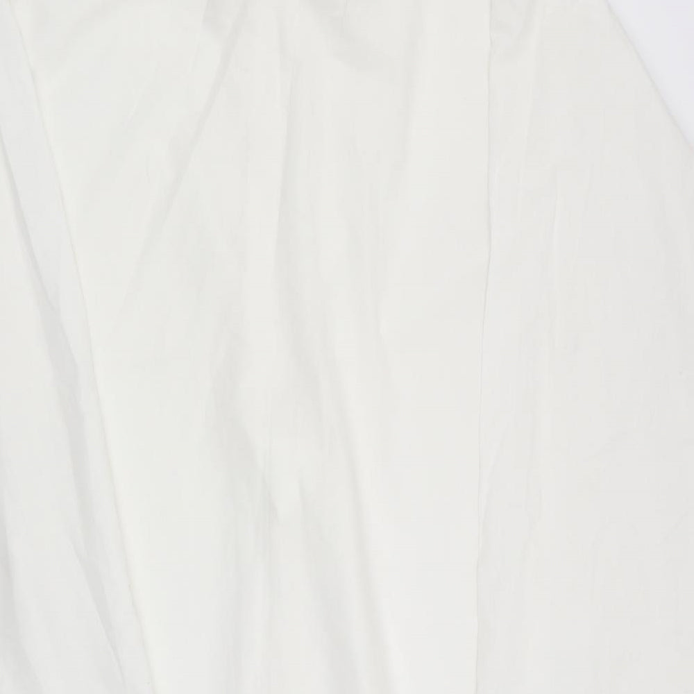 Mens UK Size  Double TWO White  Button-Up Long Sleeve Casual Shirt