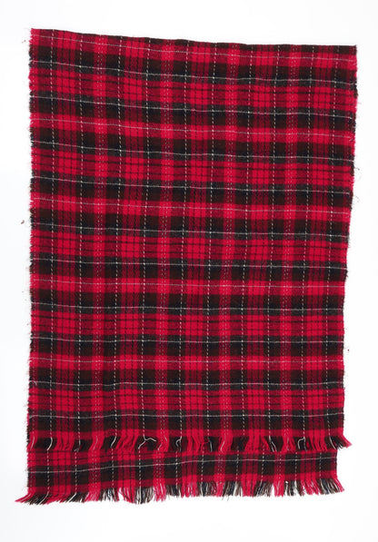 Preworn Womens Red Check   Shawl/Wrap