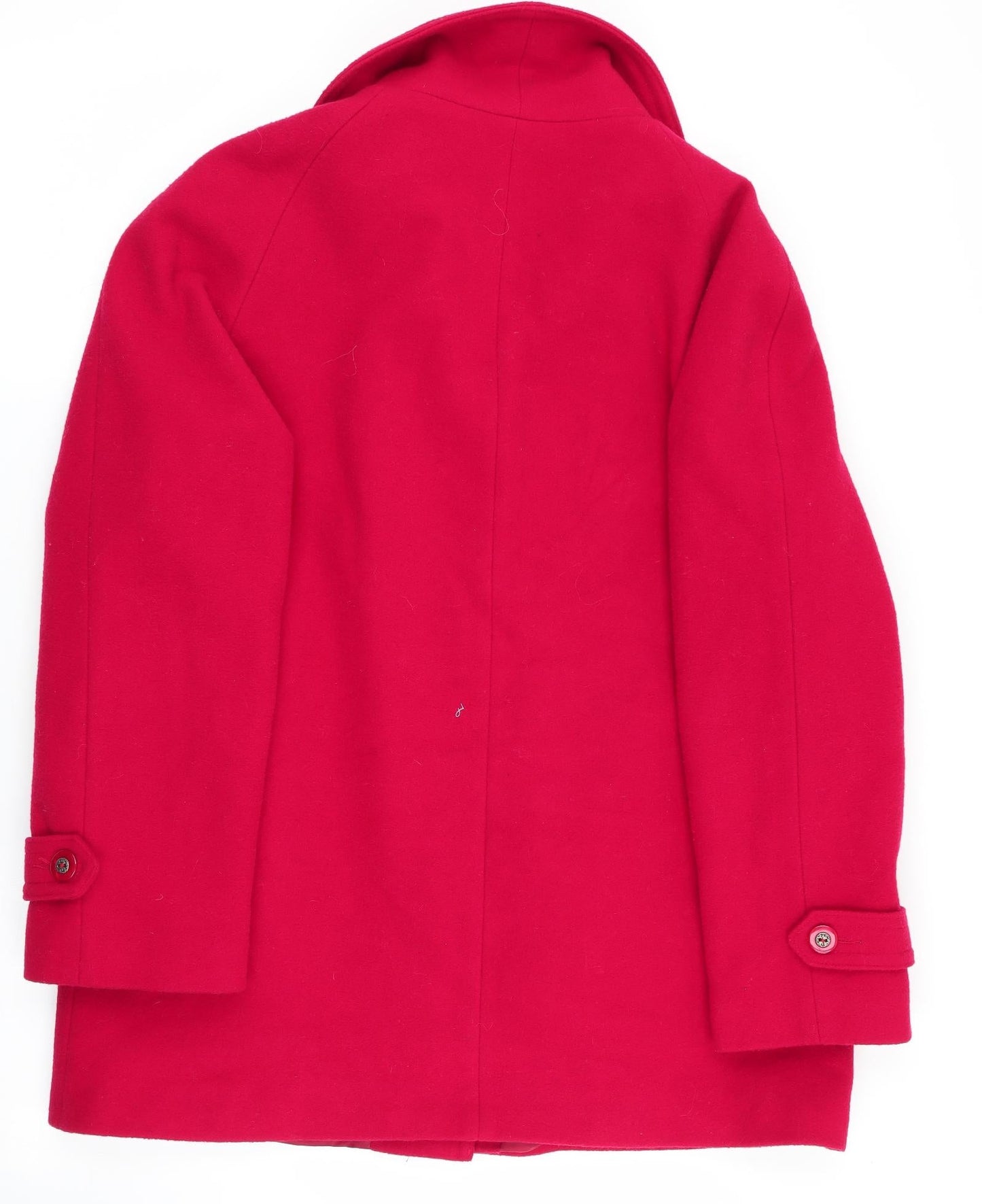 Merchant Classic Womens Red   Overcoat Coat Size 14