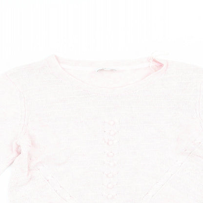 Womens UK Size S CC Pink Pullover Jumper