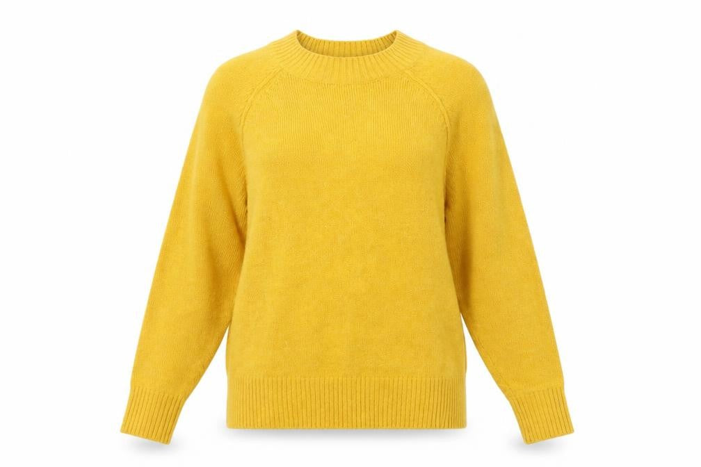 Front view of George women’s yellow jumper, size M