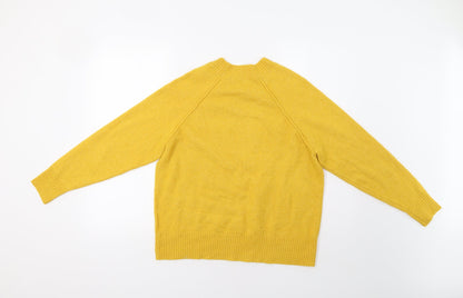 George Womens Yellow   Pullover Jumper Size M
