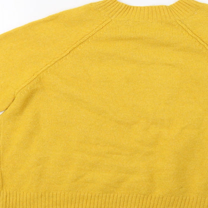 George Womens Yellow   Pullover Jumper Size M