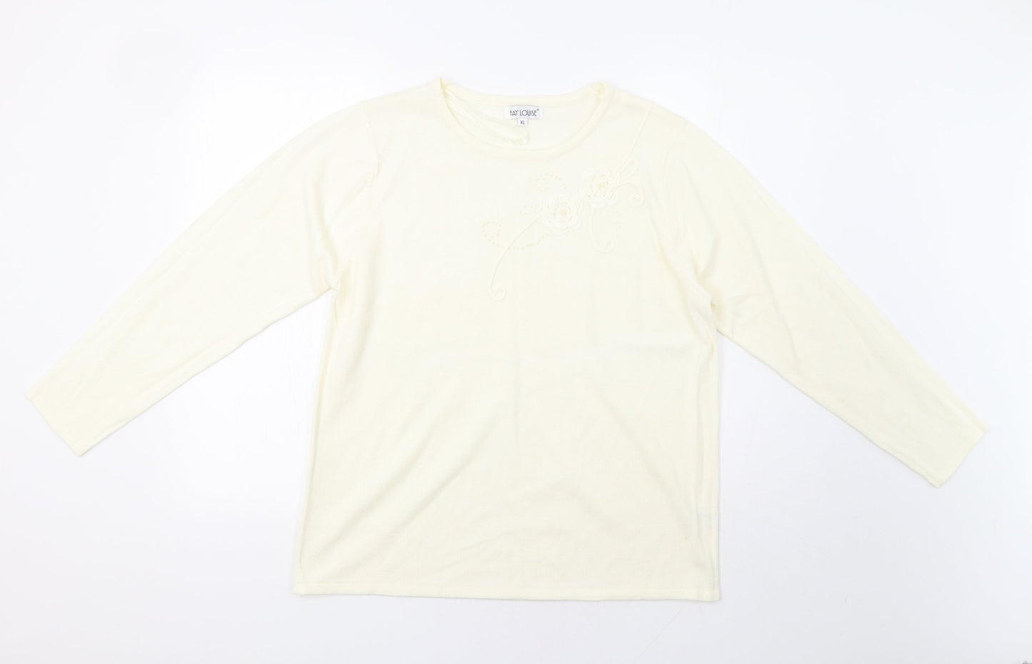 Womens UK Size XL Fay Louise Ivory Pullover Jumper