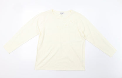 Womens UK Size XL Fay Louise Ivory Pullover Jumper