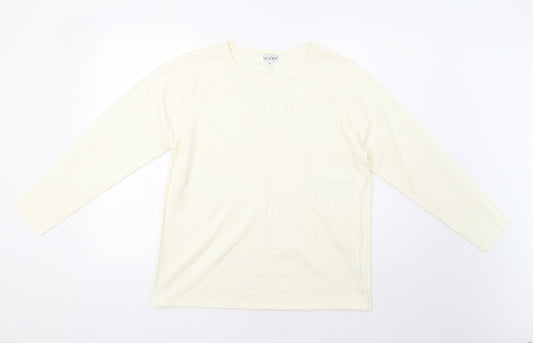 Womens UK Size XL Fay Louise Ivory Pullover Jumper