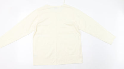 Womens UK Size XL Fay Louise Ivory Pullover Jumper