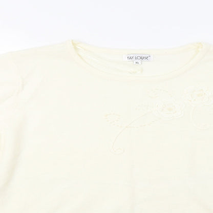 Womens UK Size XL Fay Louise Ivory Pullover Jumper