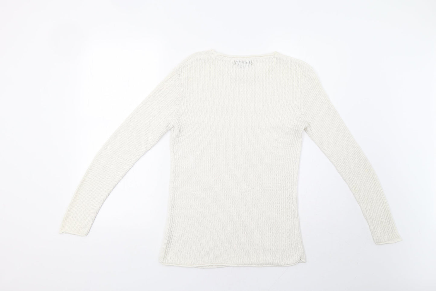 Womens UK Size XS River Island White Pullover Jumper