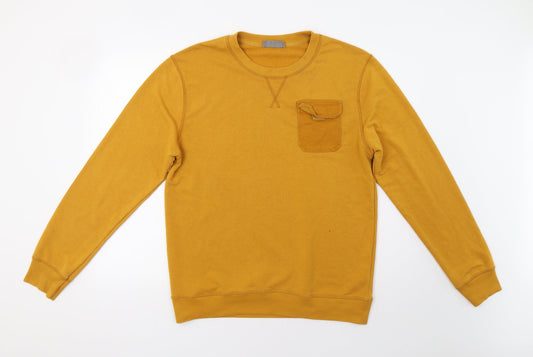 Primark Mens Yellow   Pullover Sweatshirt Size L
