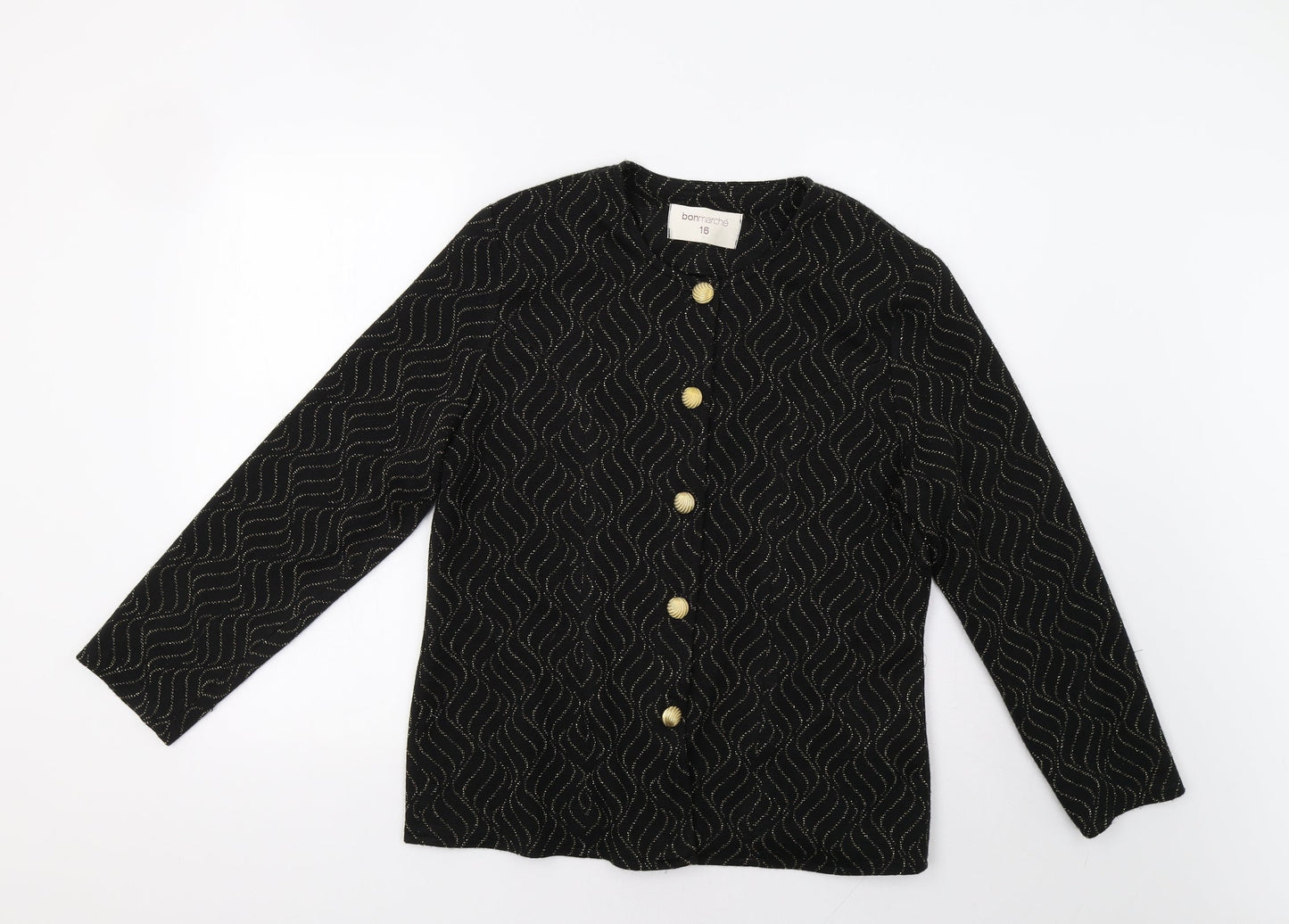 Womens UK Size 16 Bonmarché Black Jacket