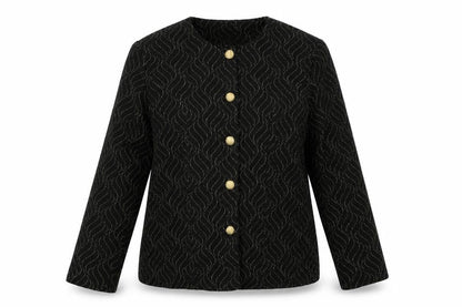 Bonmarché Womens Black Geometric Jacket Blazer Size 16