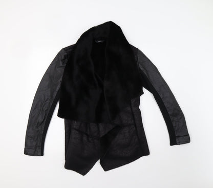 F&F Womens Black   Overcoat Coat Size 10