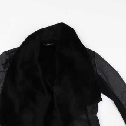 F&F Womens Black   Overcoat Coat Size 10