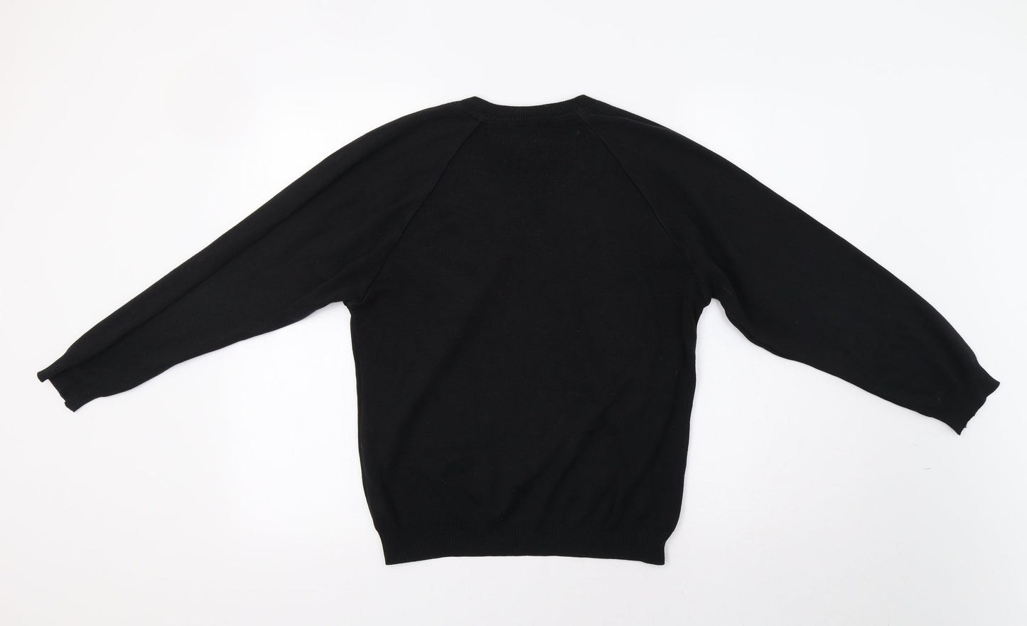 SWI Mens Black   Pullover Jumper Size S