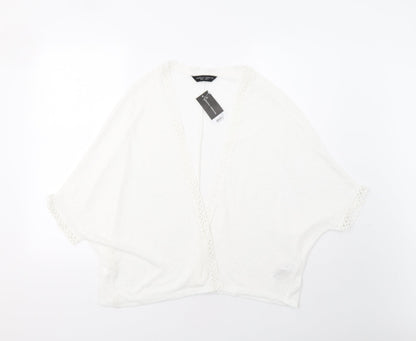 Dorothy Womens White   Cardigan Jumper Size S