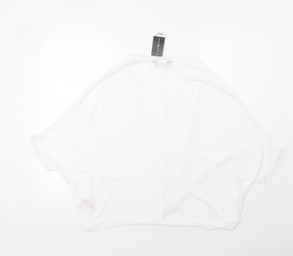 Dorothy Womens White   Cardigan Jumper Size S