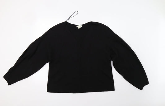 Womens UK Size M H&M Black Pullover Jumper