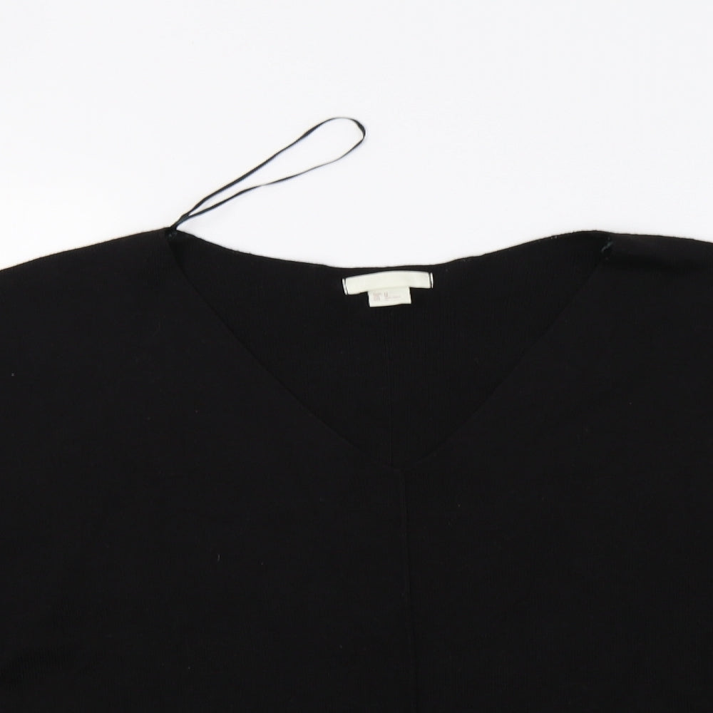 Womens UK Size M H&M Black Pullover Jumper