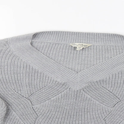 Miss Selfridge Womens Grey   Pullover Jumper Size M