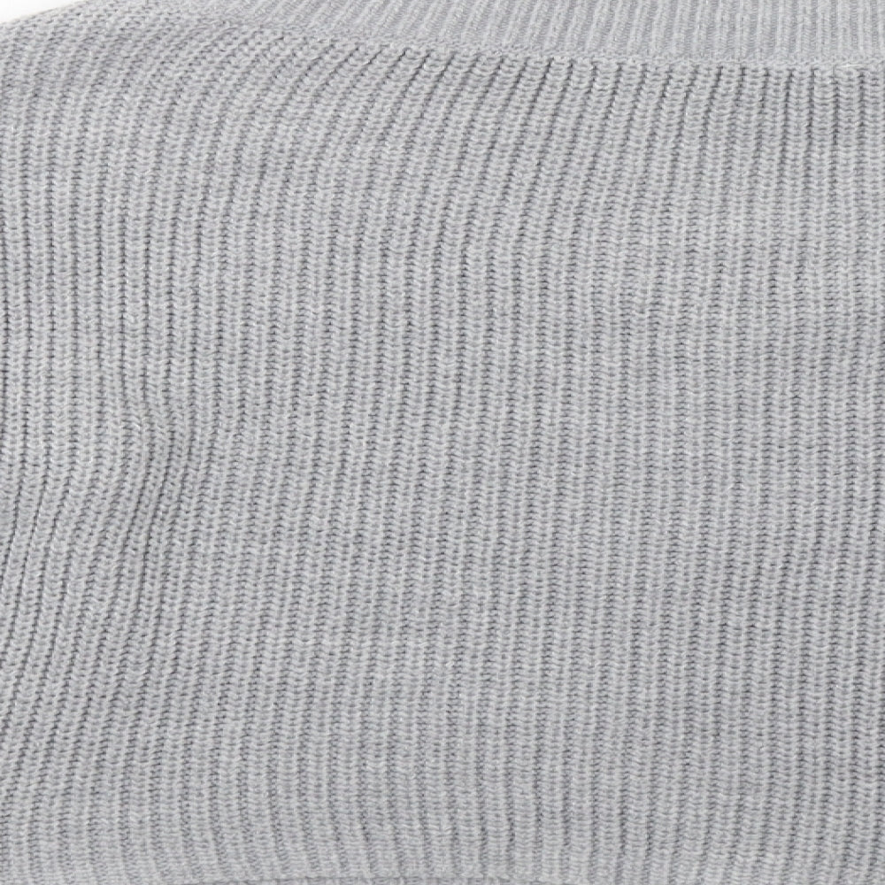 Miss Selfridge Womens Grey   Pullover Jumper Size M