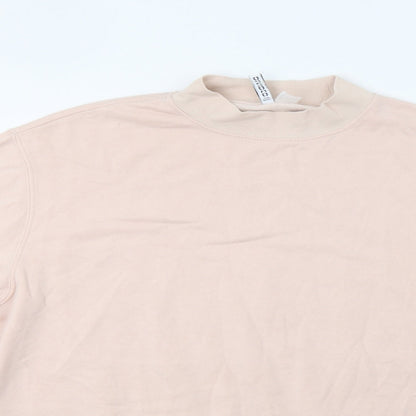 H&M Womens Pink   Pullover Sweatshirt Size M
