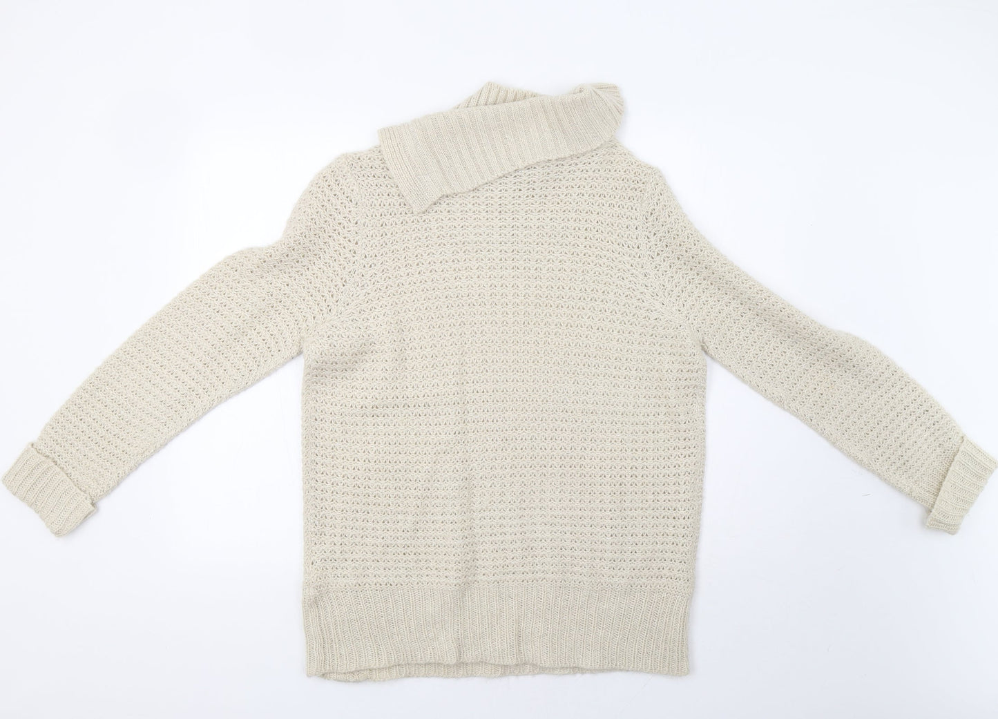 Womens UK Size 16 BHS Beige Pullover Jumper