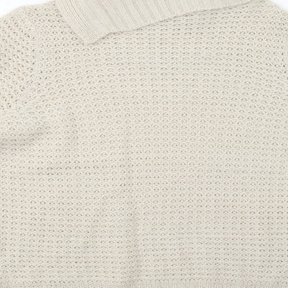 Womens UK Size 16 BHS Beige Pullover Jumper