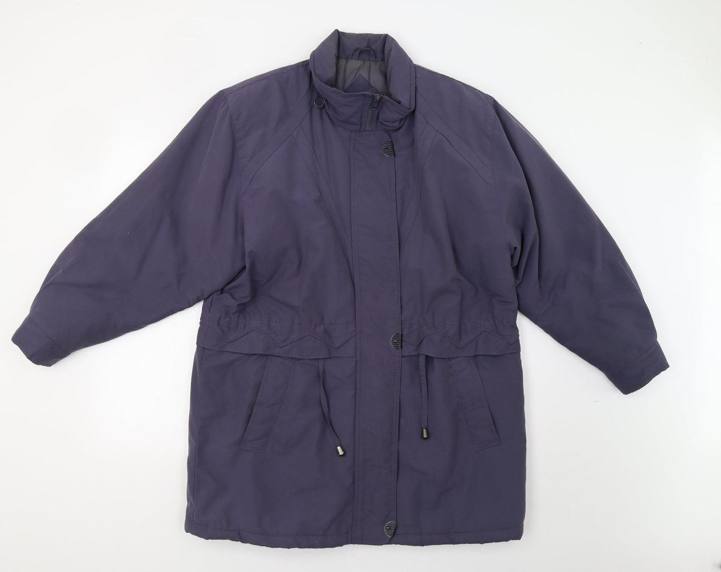 Drizzler Womens Blue   Overcoat Coat Size 12