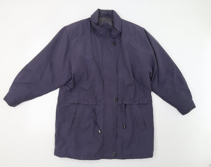 Drizzler Womens Blue   Overcoat Coat Size 12