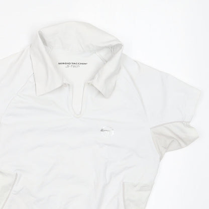 Sergio Tacchini Womens White   Basic T-Shirt Size S