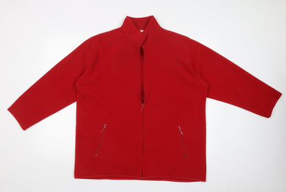 EWM Womens Red   Full Zip Jumper Size L