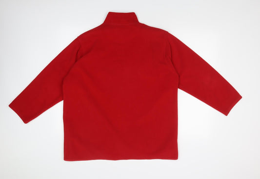 EWM Womens Red   Full Zip Jumper Size L